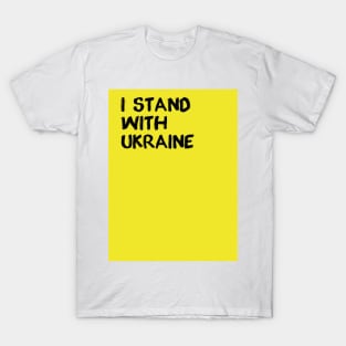 Stand with Ukraine Support Ukraine T-Shirt